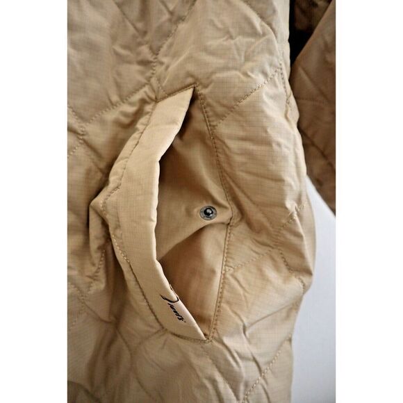 Levi’s Women's Sz L Beige/Cream Marlowe Oversized Reversible Sherpa Jacket - Picture 9 of 12